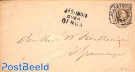 Envelope 15c from WELTEVREDEN via GENUA to 's-Gravenhage