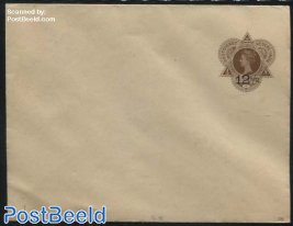 Envelope 12.5 on 15c brown