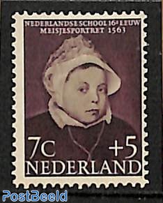 7+5c, Girl portrait 1563, Stamp out of set