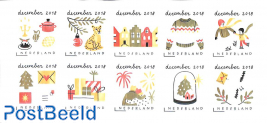 December stamps 10v s-a