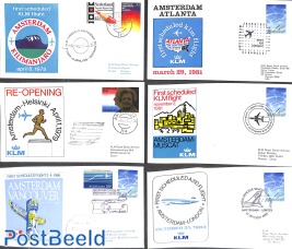 12 KLM first flight covers