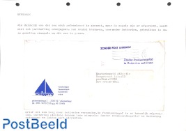Postage due cover, see description (in dutch)