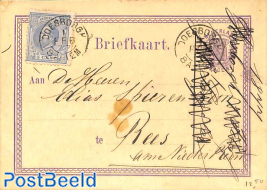 'Briefkaart' from Doesborgh to Rees, Germany. See Doesborgh postmark