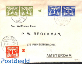 Letter with syncopathic stamps (Roltanding)
