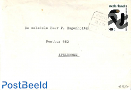 Envelope from Eindhoven to Apeldoorn. RAILWAY POST