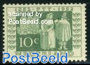 10c post in 1852, stamp out of set