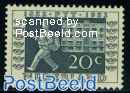 20c post in 1952, stamp out of set