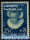 25+8c, Portrait of a girl,Stamp out of set