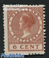 6c, Without WM, Stamp out of set