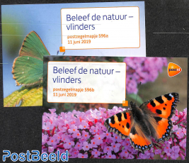 Nature butterflies, presentation pack 596A+B