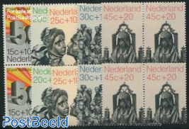 Summer stamps 5v, Blocks of 4 [+]