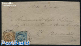 Letter from s-Hertogenbosch to Brussels (sHertogenbosch-C on 10c+5c)