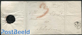 Letter to Schiedam, postmark: Gouda (3s)
