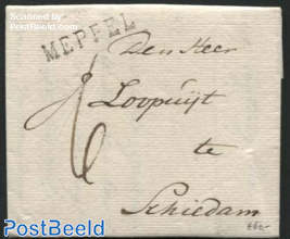 Letter from Meppel to Schiedam (sent 22 jan, received 24 jan)