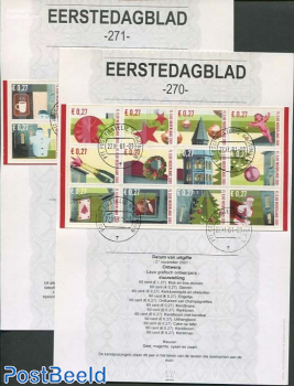 Christmas stamps EDB (270+271)