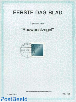 Mourning stamp,  EDB Visje 198