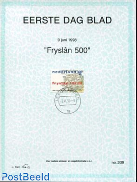 500 Years Fryslan,  EDB Visje 209