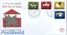 Animals 4v FDC