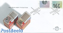 Bussiness moving stamps 2v FDC