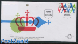 Coronation King Willem-Alexander 2v FDC