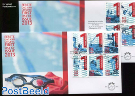 Swimming Association 10v FDC (2 covers)