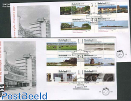 UNSECO World heritage 10v FDC (2 covers)