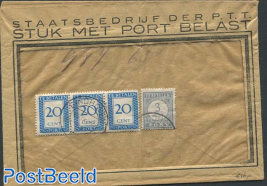 Postage due 3x20 c and 3 c