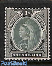 South Nigeria, 1sh, Stamp out of set