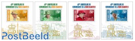 60th anniversary of the coronation of Queen Elizabeth II [M/S 4 x 1v 3000 F]