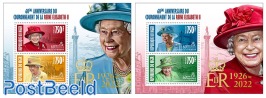 60th anniversary of the coronation of Queen Elizabeth II [M/S 2 x 2v 3000 F]