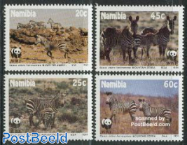 WWF, mountain Zebra 4v