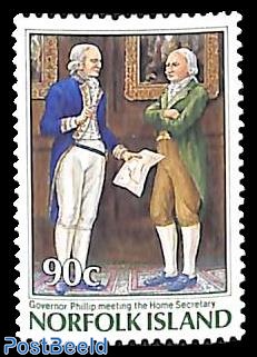 90c with text: home secretary 1v