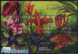 Stamp show, flowers 6v m/s (6x1.60)