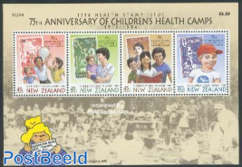 Health, 75 years health stamps s/s