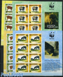 WWF, Animals 4 minisheets