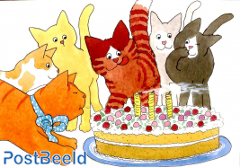 Cats with cake