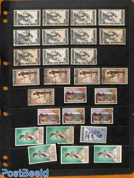 2 pages with stamps */o, high catalogue value