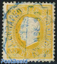 80R. Yellow, smooth paper, perf. 12.5, used