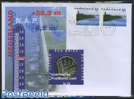 ECU letter N.A.P. (windmill on coin)