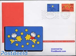 Teleletter christmas, blue card