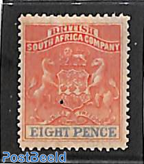Br. South Africa Company, 8d, Stamp out of set
