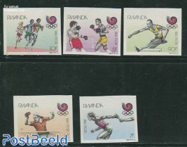 Olympic Games 5v, imperforated