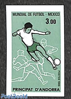 World cup Football 1v, imperforated