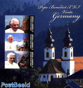 Popes visit to germany 3v m/s