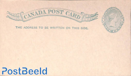 Postcard 1c, slate blue