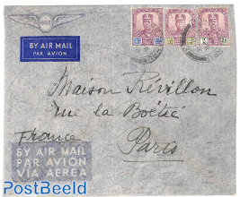 Airmail letter to Paris