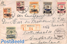 Registered Airmail letter from BONDOWOSO to Amsterdam