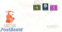 Gouda stamps (fluorescend) 3v FDC