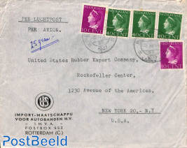 Airmail letter to USA