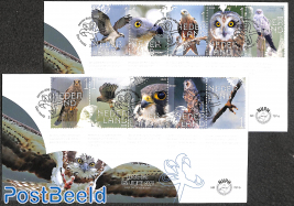 Birds of prey 10v, FDC 797a+b